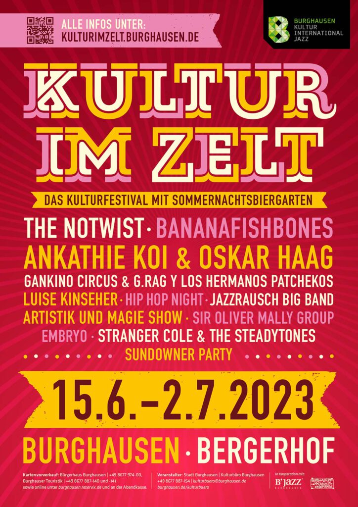 Kultur im Zelt - Plakat